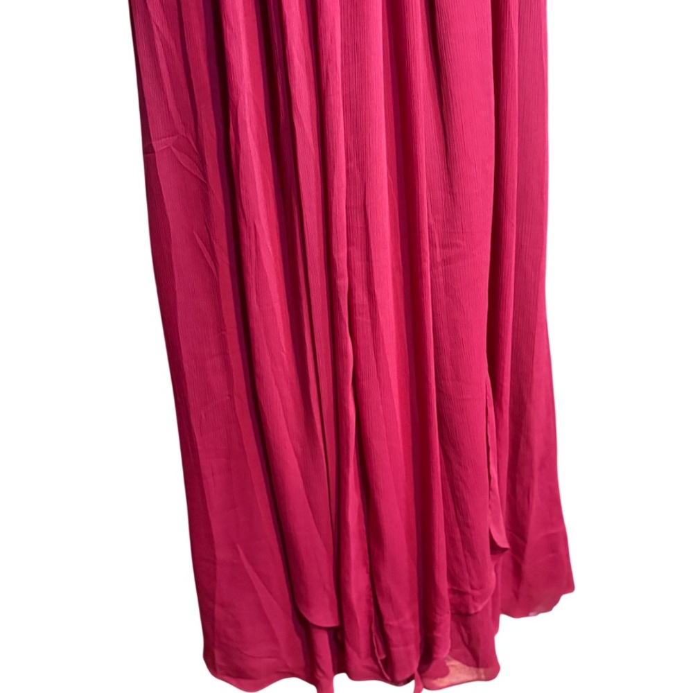 Azazie Red formal Gown chiffon strapless sweetheart neckline ruched fitted - Picture 7 of 14